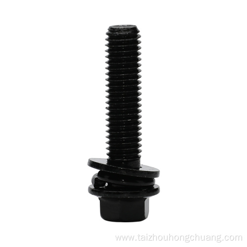 Black Carbon Steel Hex Flange Bolt